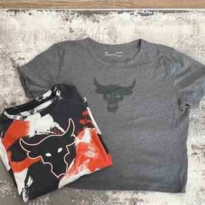 Under Armour Kids Gray and Orange Tees